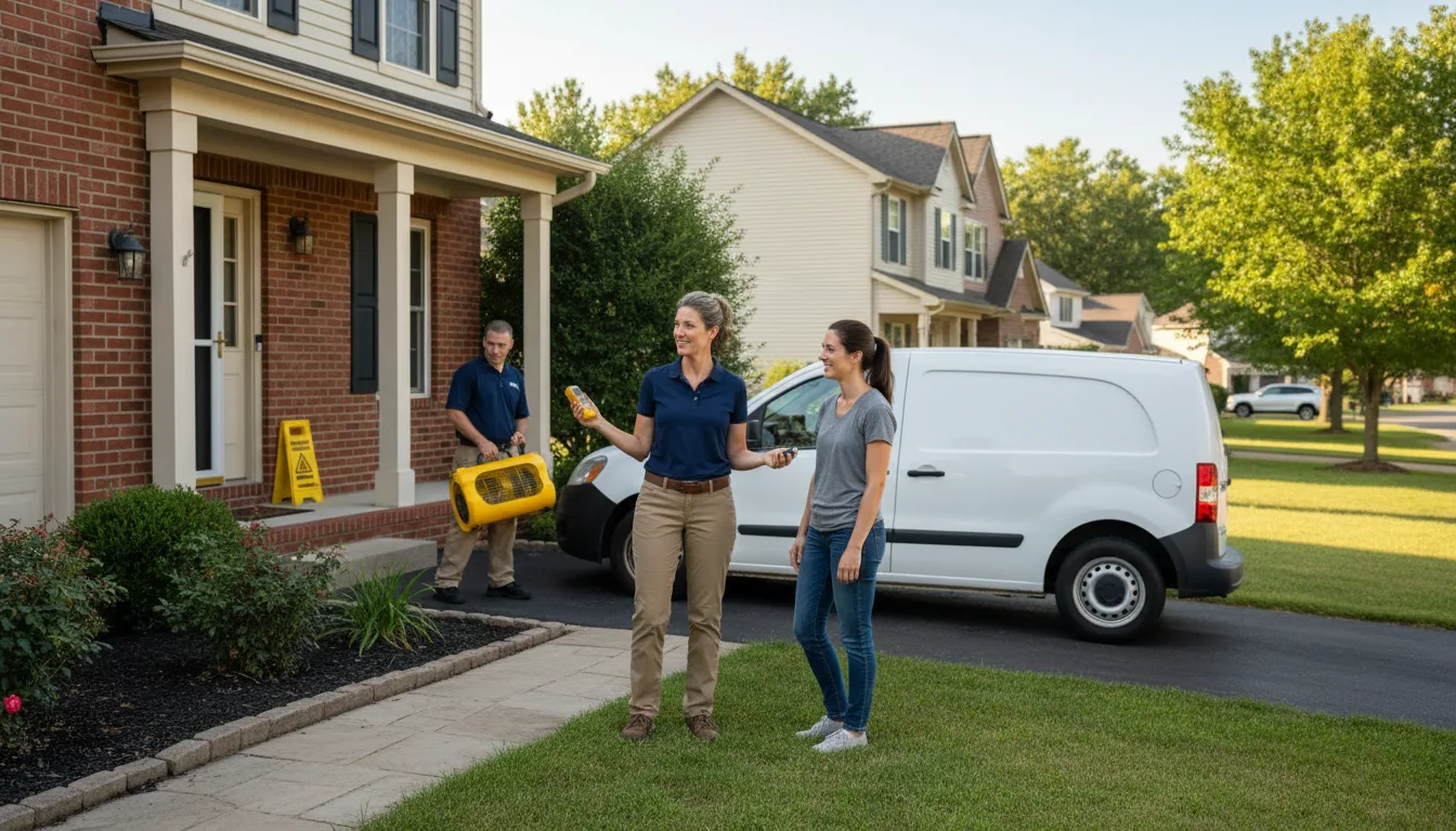 Residential water damage restoration in Acme, PA